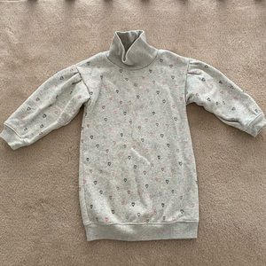 Gap multicolor heart sweatshirt dress sz 4T